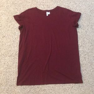 Burgundy Tee Shirt Dress Size M